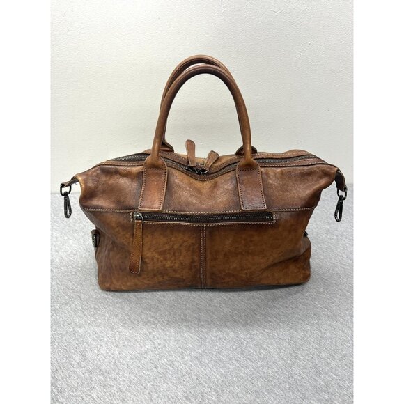 Iswee Genuine Leather Satchel Tote Bag Top Handle Handbag Designer Brown Purse - Picture 6 of 15